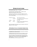 Preview for 4 page of Spectrum Technologies WatchDog 3450 Product Manual