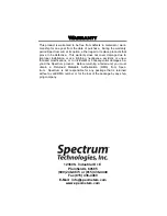 Preview for 16 page of Spectrum Technologies WatchDog 3500 Product Manual