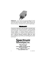 Preview for 4 page of Spectrum Technologies WatchDog 3659WD1 Product Manual