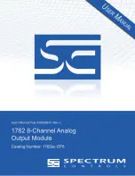 Spectrum 1762sc-OF8 User Manual предпросмотр