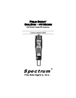 Spectrum 2105 Operation Manuals предпросмотр