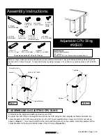 Spectrum 95500 Assembly Instructions preview