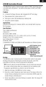 Preview for 3 page of Spectrum AR636B User Manual