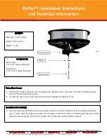 Spectrum Drifter Installation Instructions And Technical Information предпросмотр