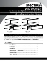 Preview for 1 page of Spectrum EHD-30-BD Operating Instructions Manual