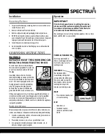 Предварительный просмотр 7 страницы Spectrum EMW-1000SD Installation And Operating Instruction Manual