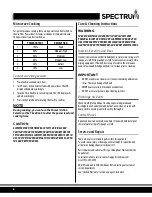 Preview for 8 page of Spectrum EMW-1000SD Installation And Operating Instruction Manual