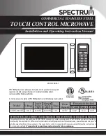 Spectrum EMW-1000ST Installation And Operating Instruction Manual preview