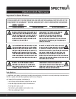 Предварительный просмотр 2 страницы Spectrum EMW-1000ST Installation And Operating Instruction Manual