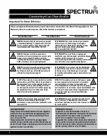 Preview for 2 page of Spectrum GCB-24R Installation And Operating Instruction Manual