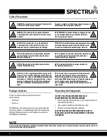 Preview for 4 page of Spectrum GCB-24R Installation And Operating Instruction Manual