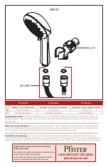 Предварительный просмотр 3 страницы Spectrum Pfister Vie 016-VI Installation Manual