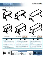 Spectrum Pivot Premier Workstation Assembly Instructions Manual предпросмотр