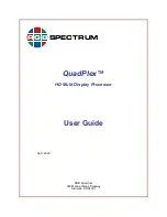 Предварительный просмотр 1 страницы Spectrum Quad Plex User Manual