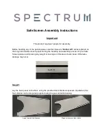 Spectrum Safe Screen Assembly Instructions предпросмотр