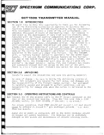 Предварительный просмотр 3 страницы Spectrum SCT1500 Service Manual