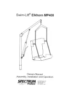 Spectrum Swim-Lift Elkhorn MP400 Owners Manual Assembly And Operating Instructions preview