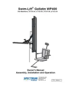 Spectrum Swim-Lift Gallatin WP400 Owner'S Manual preview