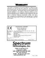 Preview for 12 page of Spectrum WatchDog 1115 Product Manual