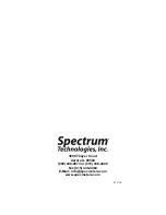 Preview for 24 page of Spectrum WaterScout SMEC 300 Product Manual