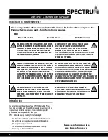 Preview for 2 page of Spectrum Winco EGD-24M Installation And Operating Instruction Manual