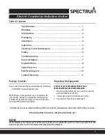 Preview for 3 page of Spectrum Winco EICS-18 Installation And Operating Instruction Manual