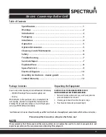 Preview for 3 page of Spectrum Winco Rollsight EHDG-11R Installation And Operating Instruction Manual