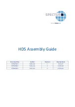 Spectur HD5 Assembly Manual preview