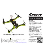 SPEDIX S250 Pro FPV Manual preview