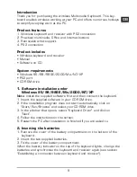 Preview for 9 page of Speed Link ERGO RF KEYBOARD SL-6491 User Manual