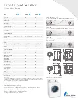 Preview for 2 page of Speed Queen AFB50R Specifications