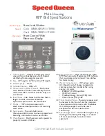 Preview for 1 page of Speed Queen Coin SFNNCRSP111TW01 Specifications