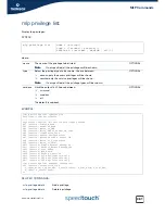 Предварительный просмотр 481 страницы Speed Touch 580 Cli Reference Manual