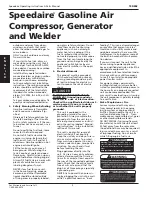 Preview for 2 page of Speedaire 15D802 Operating Instructions Manual