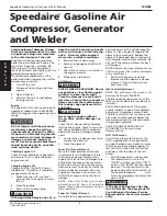 Preview for 8 page of Speedaire 15D802 Operating Instructions Manual