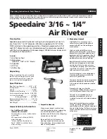 Preview for 1 page of Speedaire 3CRH6A Operating Instructions & Parts Manual