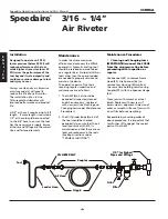 Preview for 2 page of Speedaire 3CRH6A Operating Instructions & Parts Manual