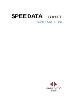 Speedata SD60RT Quick Start Manual preview