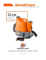 SpeedClean CoilJet CJ-125 Operating & Maintenance Instructions предпросмотр