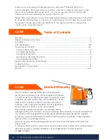 Предварительный просмотр 2 страницы SpeedClean CoilJet CJ-125 Operating & Maintenance Instructions