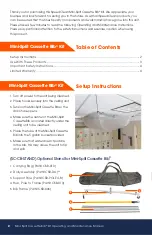 Preview for 2 page of SpeedClean Mini-Split Cassette Bib Kit Operating & Maintenance Instructions