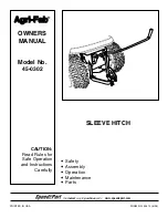 Предварительный просмотр 1 страницы SpeedEPart Agri-Fab 45-0302 Owner'S Manual