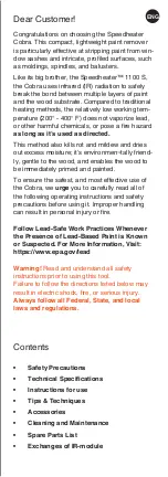 Preview for 48 page of Speedheater Cobra Instruction & Safety Manual