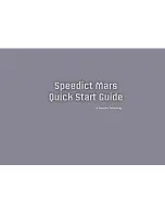 Speedict mars Quick Start Manual preview