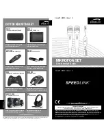 SpeedLink Mikrofon Set Quick Install Manual preview