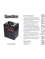 Speedotron 2401SX Instruction Manual preview