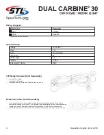 Предварительный просмотр 4 страницы SpeedTech Lights DUAL CARBINE 30 Instruction Manual