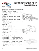 Предварительный просмотр 5 страницы SpeedTech Lights K-Force Super TD 47 Instruction Manual