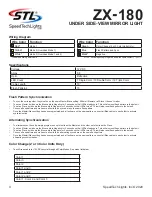 Предварительный просмотр 4 страницы SpeedTech Lights ZX-180 Instruction Manual