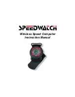 Speedwatch Wireless Speed Computer Instruction Manual preview